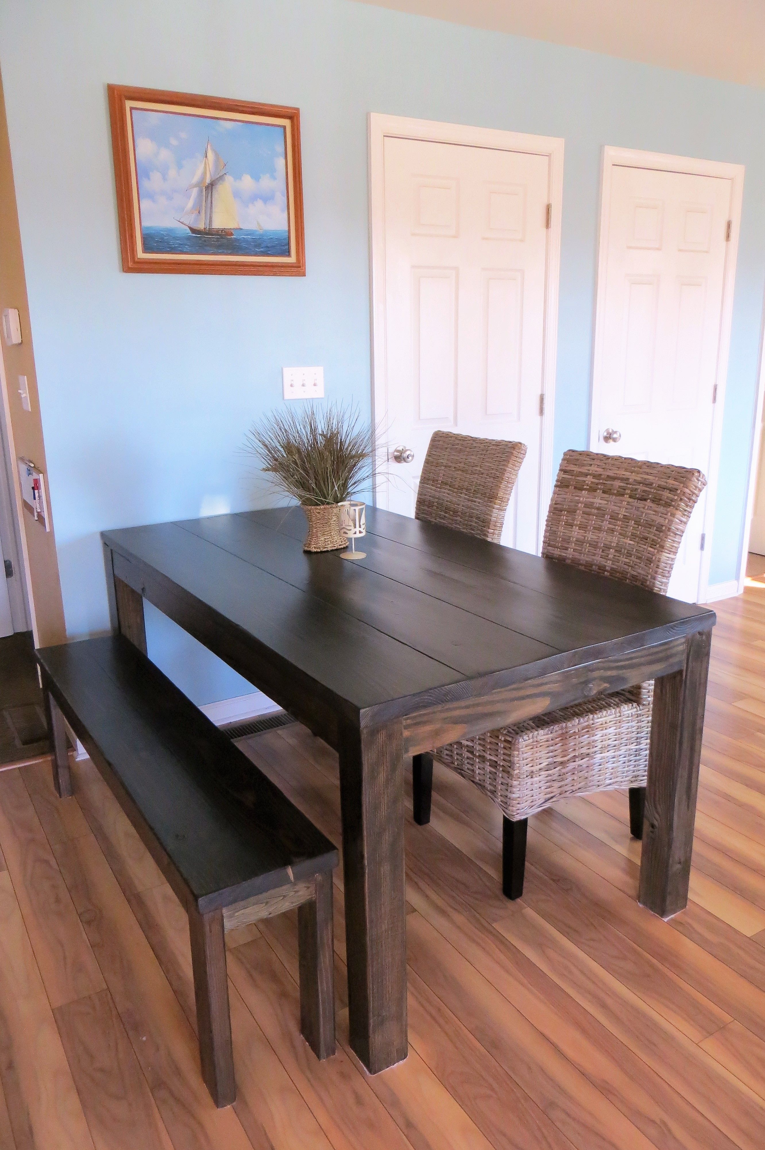 Buy Custom Made Rustic Farmhouse Harvest Dining Table, made to order