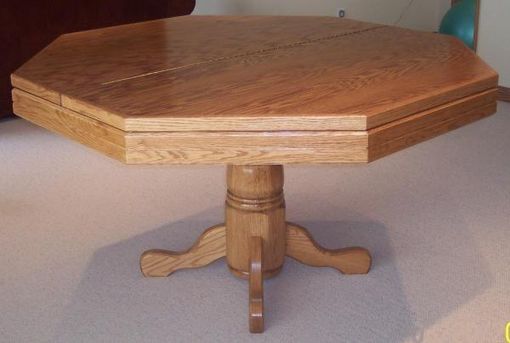 Custom Made Oak Poker Table