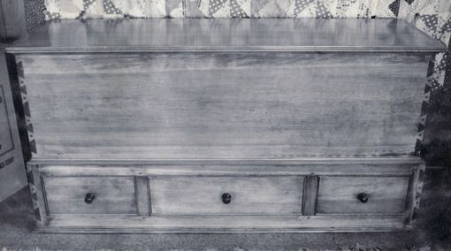 Custom Made Pine Blanket Chest With Drawers