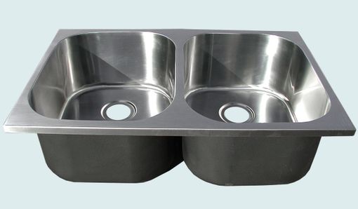Custom Made Stainless Sink With Wide Corners
