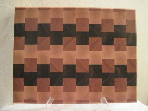 Custom Made Maple, Cherry, And Walnut End Grain Cutting Board