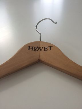 Custom Made Wood Hanger - Personalized Laser Engraved