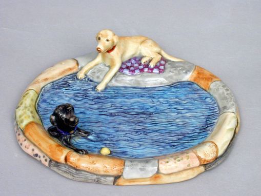 Custom Made Dogs At Pond Soap Dish