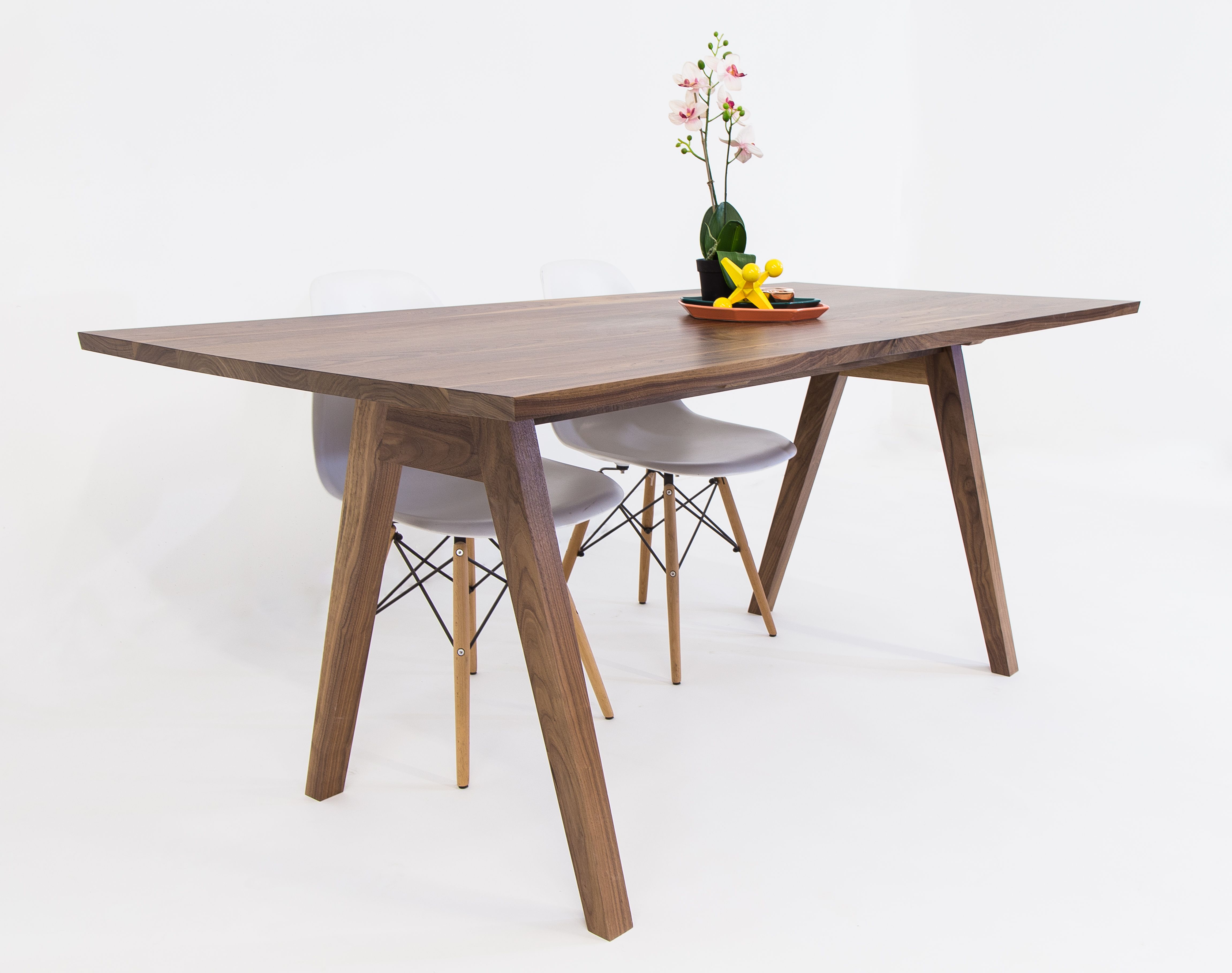 Buy Hand Crafted Mid Century Modern Inspired Sputnik Solid Walnut Dining Table Mixed Wood Made 