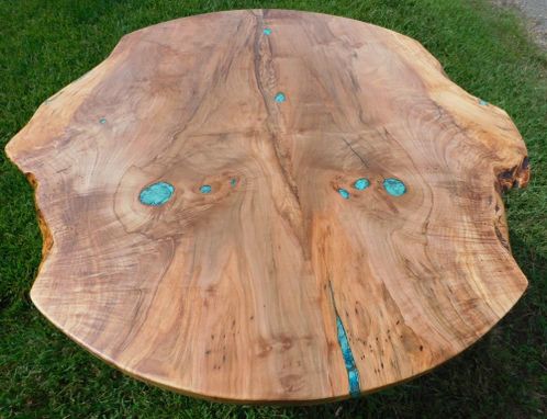 Custom Made Roundish Live-Edge Dining Table