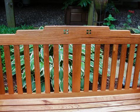 Custom Made Arts And Crafts Garden Bench