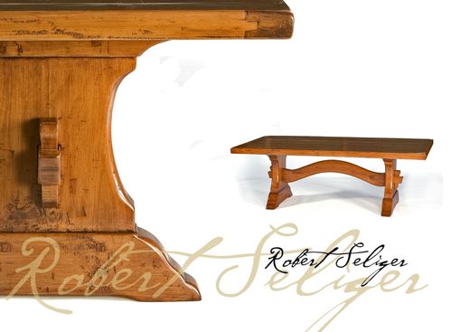 Custom Made Dining Table Trestle Base By Robert Seliger