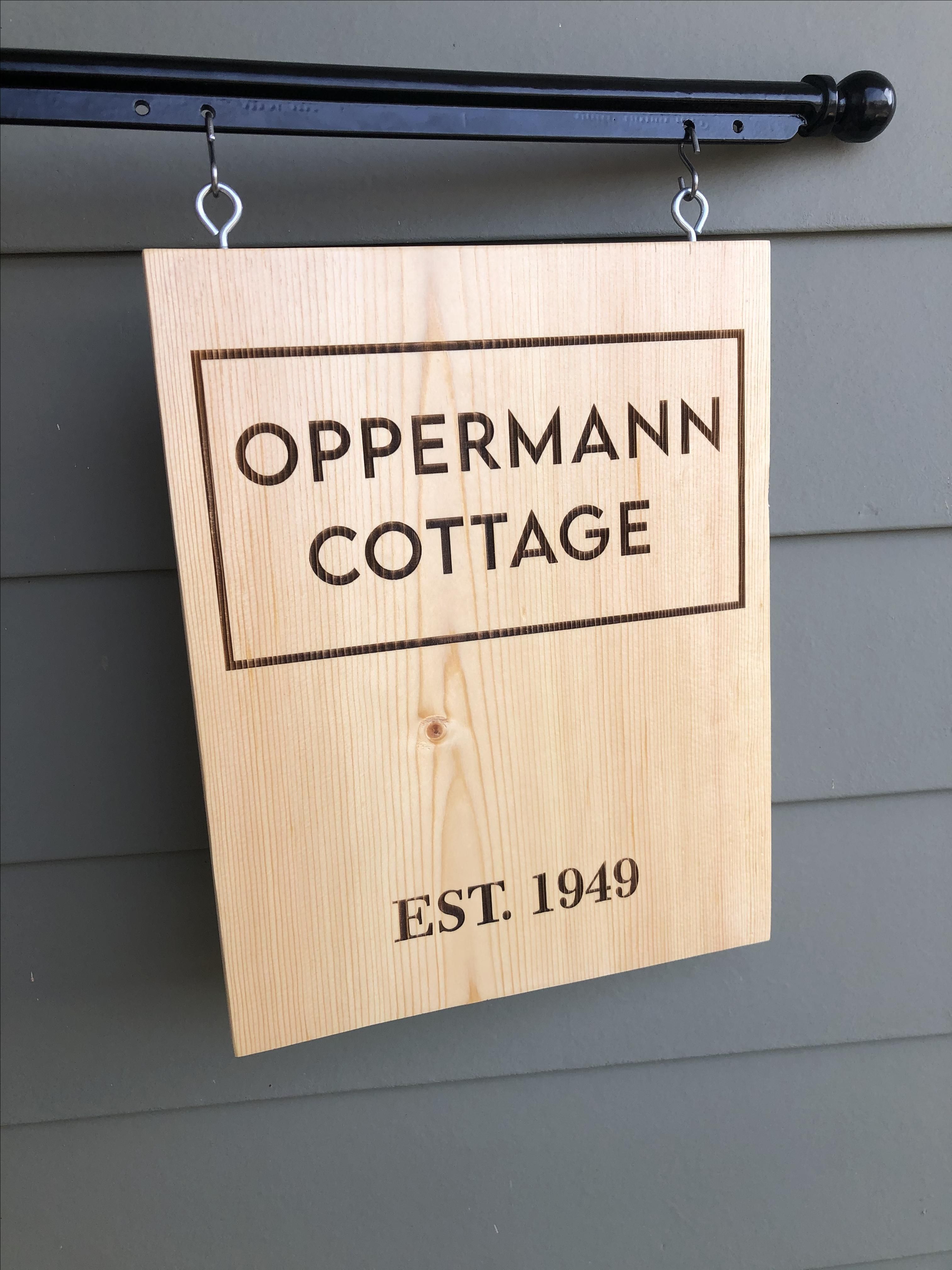 Custom Made Laser Engraved Outdoor Sign by Adornoment