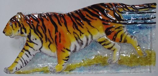 Custom Made On The Prowl - Glass Fusing Artwork