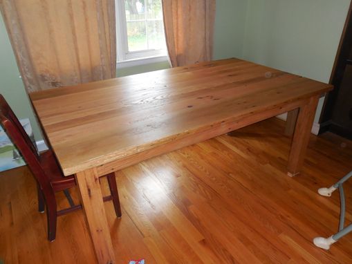 Custom Made Reclaimed Oak Dining Table