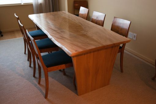 Custom Made Live Edge American Sycamore Dining Table
