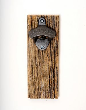 Custom Made Upcycled Barn Wood Magnetic Bottle Opener
