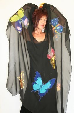 Custom Made Hand Painted Silk Cape