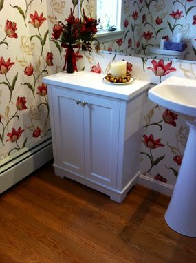 Custom Made Painted Bathroom Cabinet