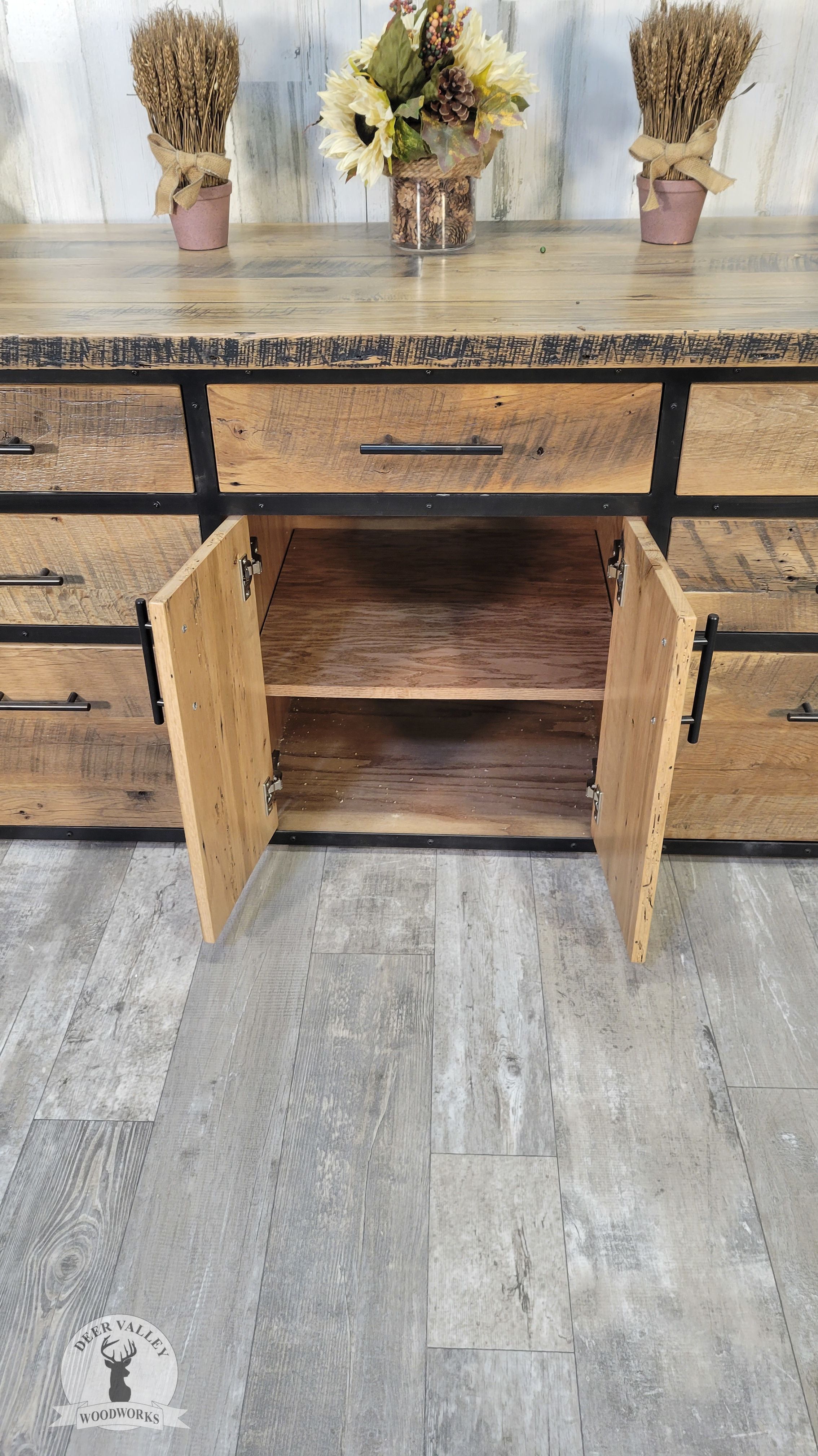 Buy Handmade Reclaimed Barnwood Credenza, Credenza, Office Credenza