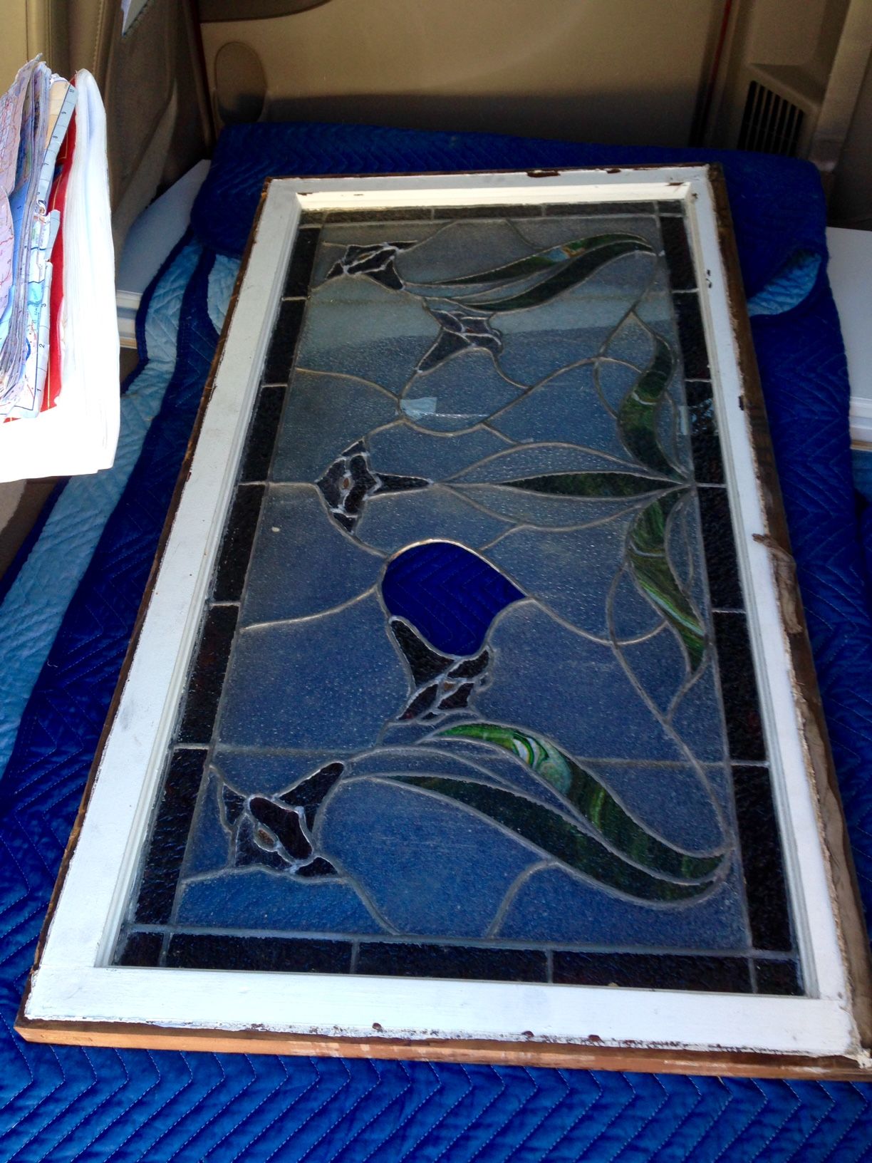 Custom Mounting For Leaded/Stained Glass Window by The Plane Edge, LLC