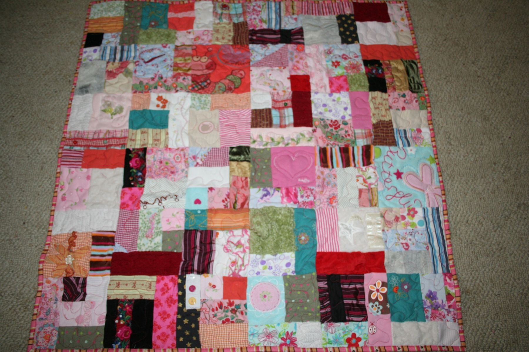 Custom Memory Quilt Made From Clothing by Quilt'm Sunflower Designs ...