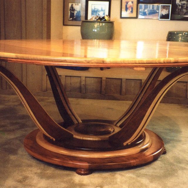 Hand Crafted Art Deco Dining Table By Louis Fry Craftsman In Wood Hand Crafted Art Deco Dining Table By Louis Fry Craftsman In Wood Custommade