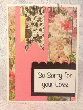 Custom Made Handmade Greeting Cards "Sympathy"