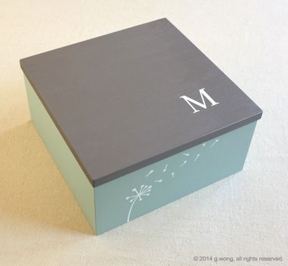 Custom Made Personalized Dandelion Box - Custom Jewelry Box