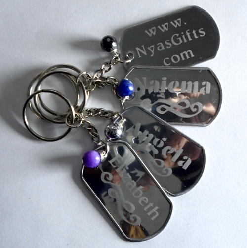Buy Custom Made Personalized Engraved Name Key Chains, made to order