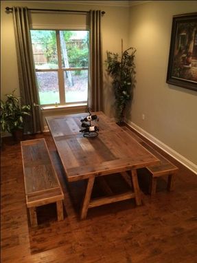 Custom Made Reclaimed Farm Table, Chairs, And Bench- 8ft To 20ft!