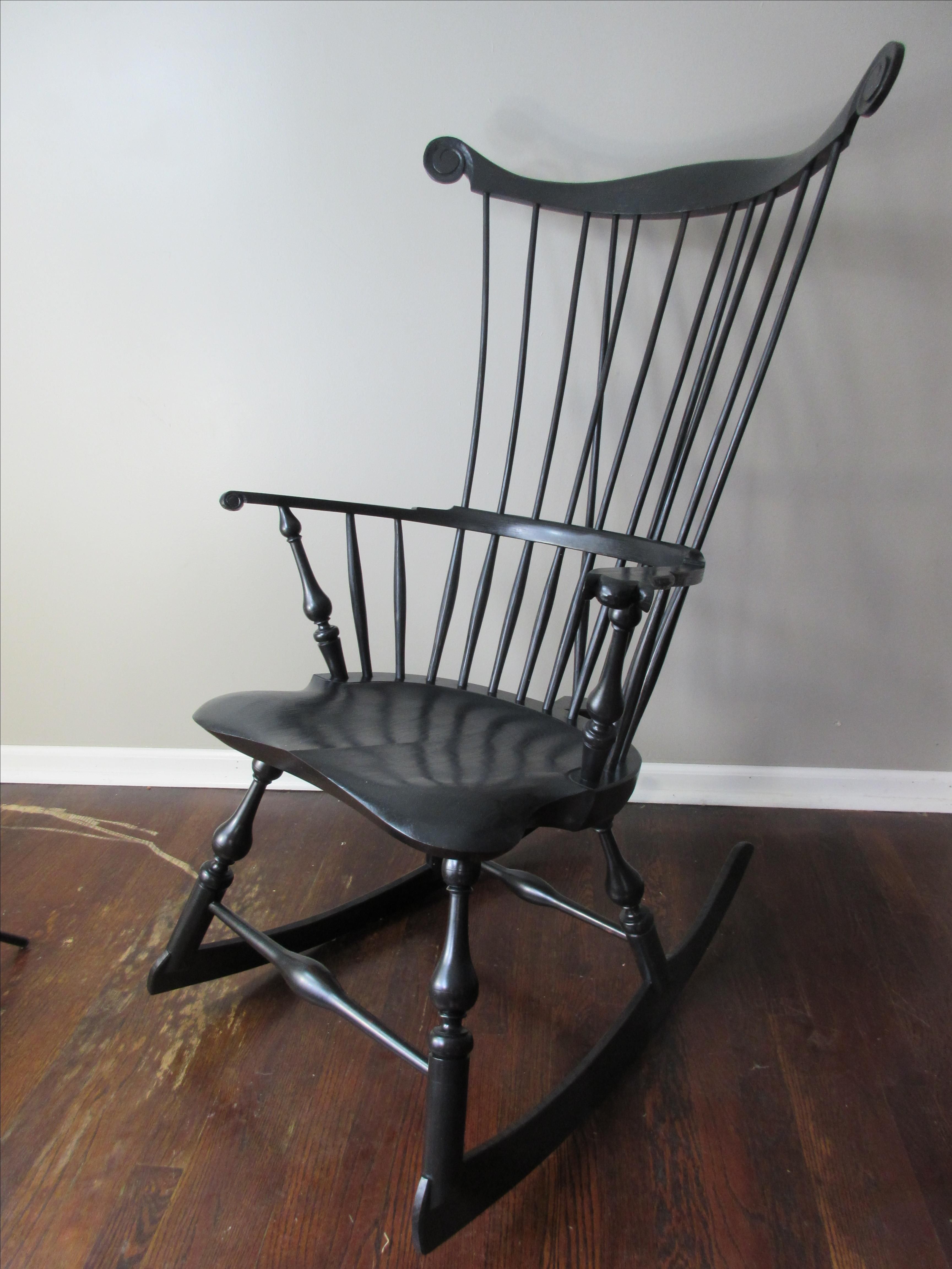 Custom Comb Back Windsor Rocking Chair by Luke A.