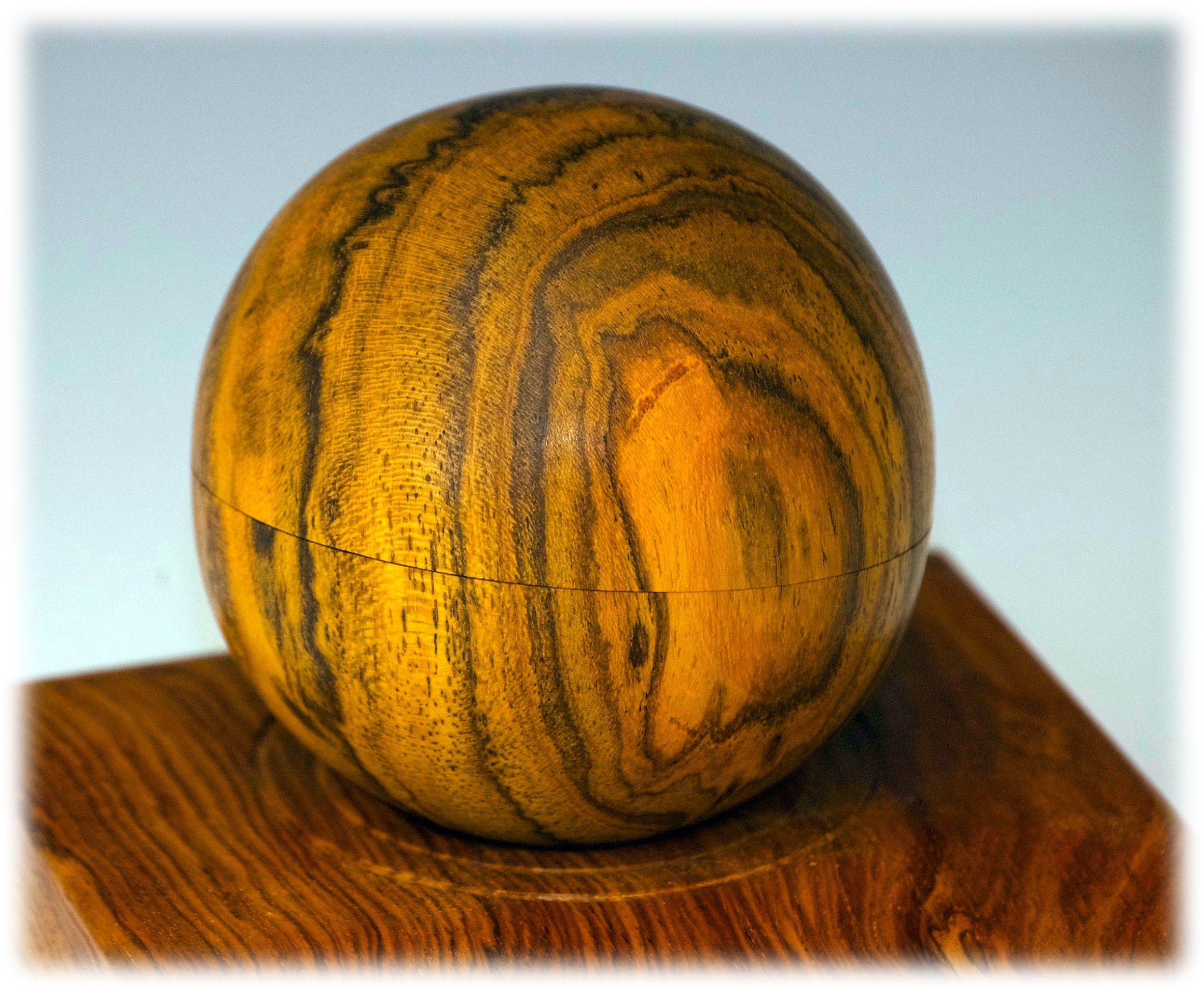 Custom Made Spherical Ring Boxes by ShopDog Turnery