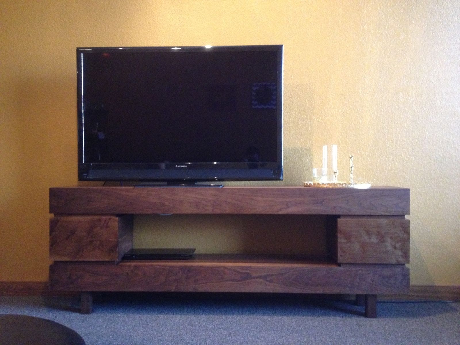 Custom Tv Console / Entertainment Stand by Gypsum Valley Made
