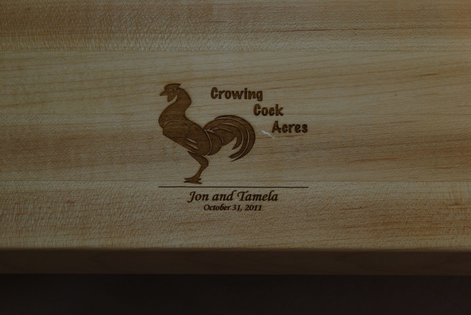 Hand Crafted Custom Cutting Board For Over My Stove! by Clark Wood  Creations