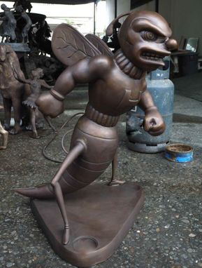Custom Made Bronze Stinger Mascot