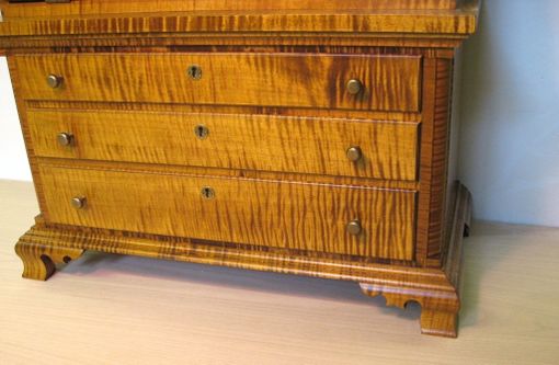 Custom Made Childs Tiger Maple Secretary Desk