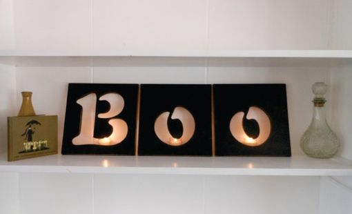 Custom Made Wooden Halloween Decoration For Mantle, Door, Or To Set On A Shelf
