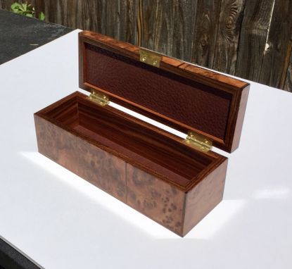 Custom Made Elm & Rosewood Jewelry/Watch Box