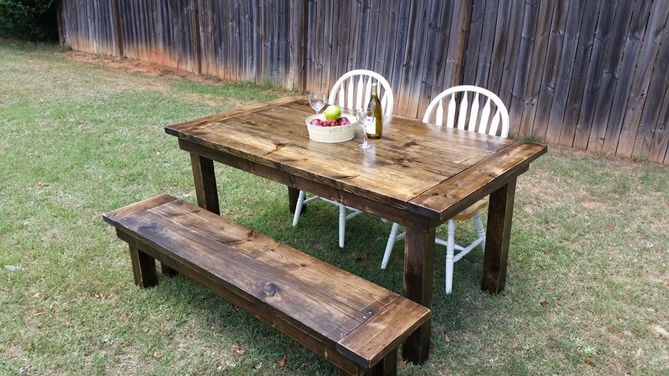 Custom Farmhouse Dining Table by Geoffs Farmhouse Tables | CustomMade.com