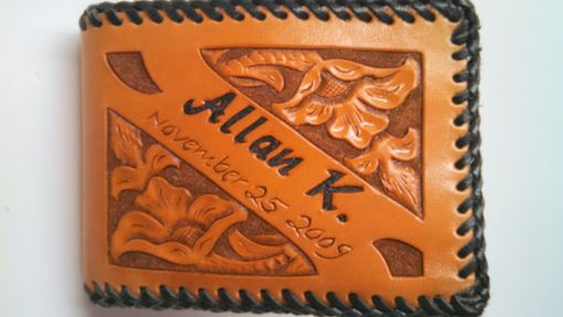 Custom Made Hand Carved And Tooled Leather Billfold