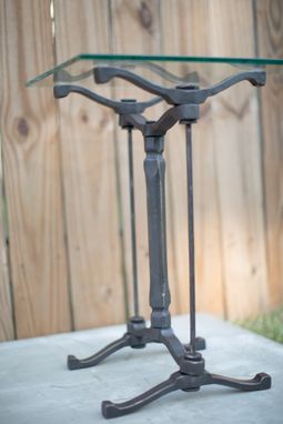 Custom Made Victorian Industrial End Table