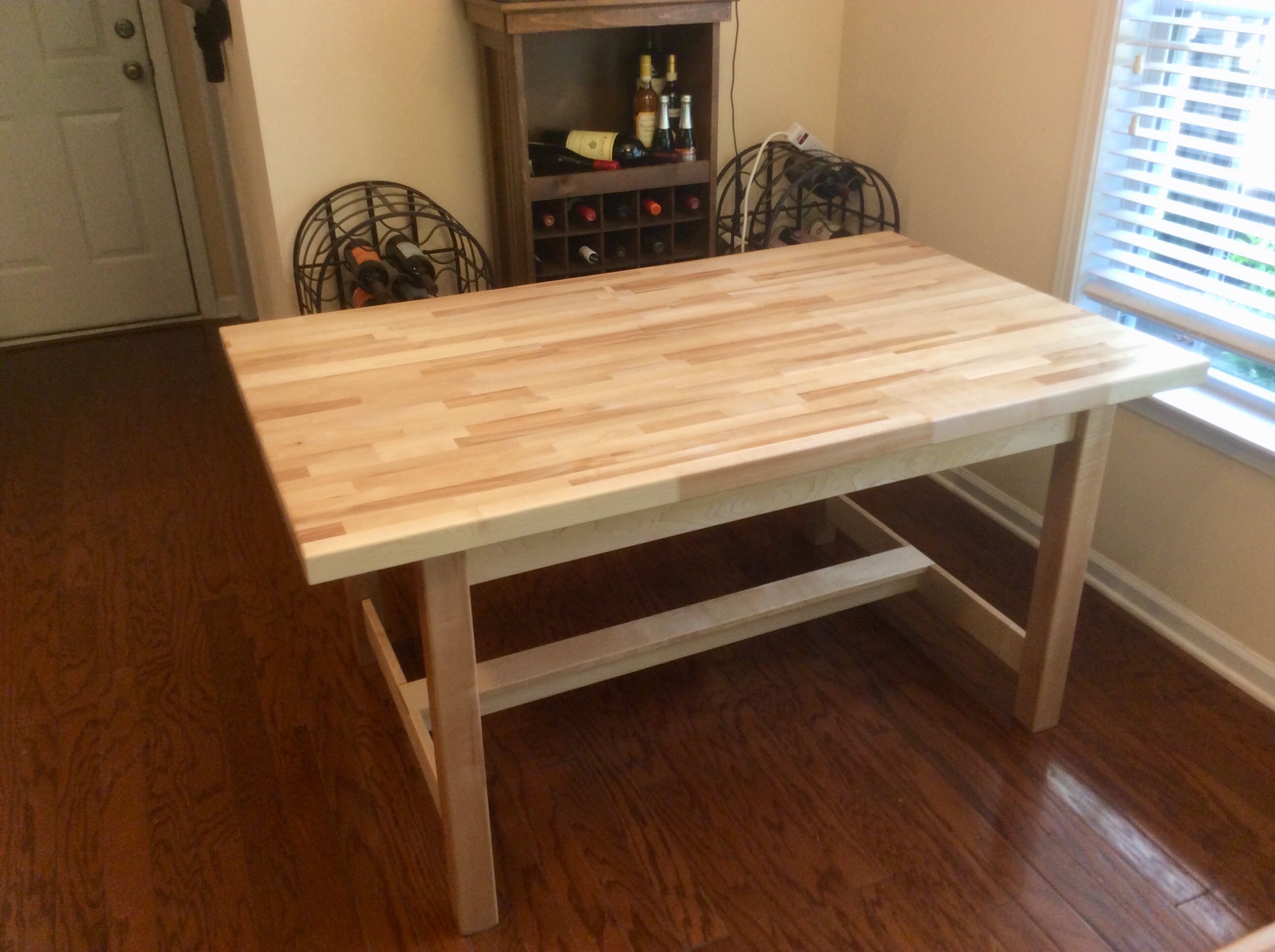 Custom Birch Butcher Block Dining Table By The Plane Edge Llc 