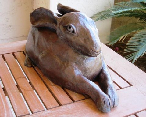 Custom Made Sculpted Ceramic Hare