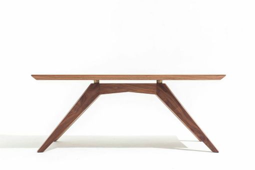 Custom Made Mid Century Modern Inspired Walnut Coffee Table