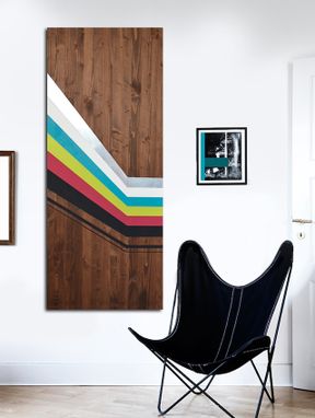 Custom Made Mod Spectra 48x20 - Wood Wall Art, Metal Wall Art, Modern Wall Art, Wall Decor
