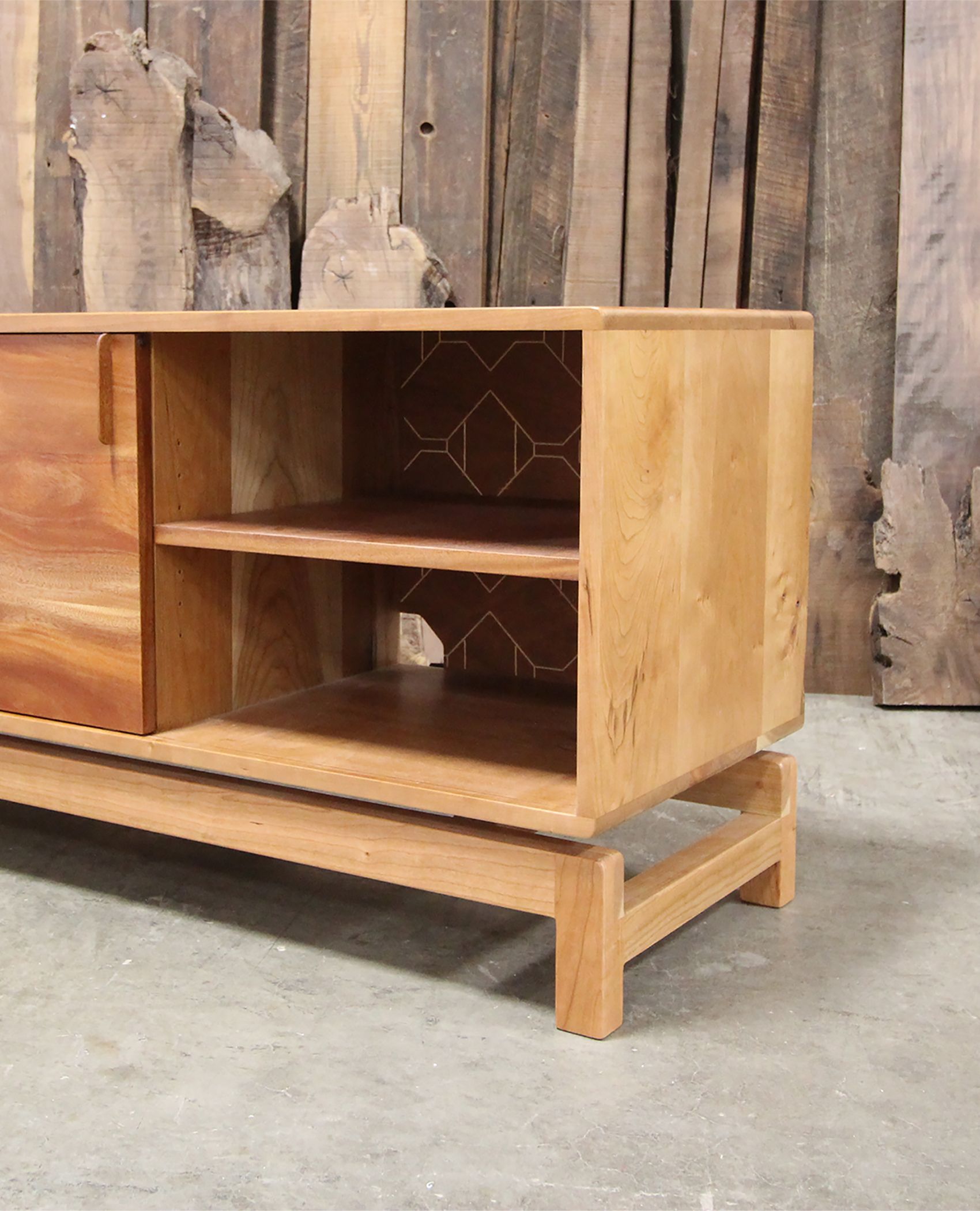 Buy Custom Cherry Media Console Credenza, made to order from South of