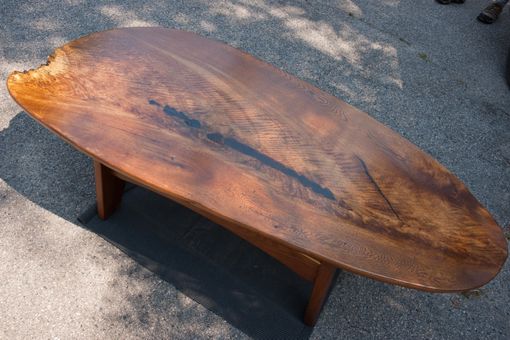 Custom Made Oak Feather Figure Coffee Table