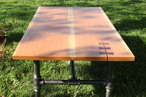 Custom Made Rustic Industrial Pipe Coffee Table
