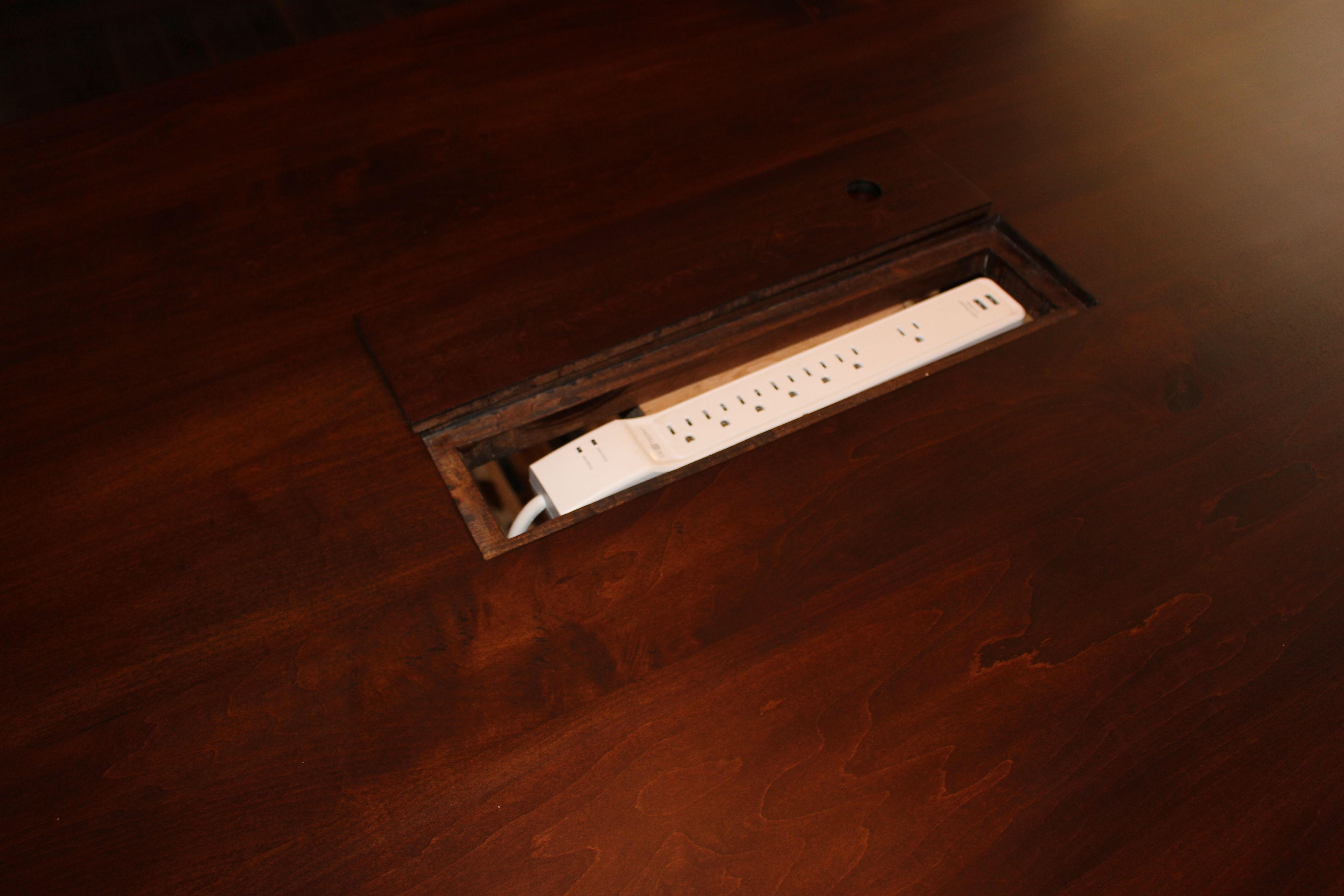 Hand Made Salvaged Oak Conference Table Built In Strip By Hand Made Salvaged Oak Conference Table Built In Strip By Defiance Hardwood Custommade