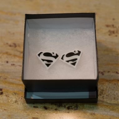 Custom Made Customized Superhero  Cufflinks In Acrylic