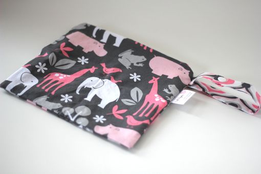 Custom Made Small Lay Flat Messy Bags (Wet Bags) - Zoology Bloom Fabric