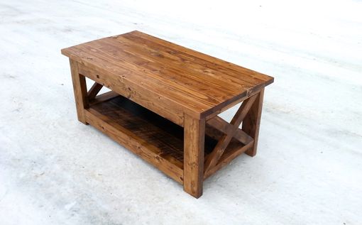 Custom Made Reclaimed Wood Rustic Style Coffee Table