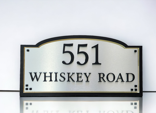 Custom Made Personalized Routed Address Sign Plaque