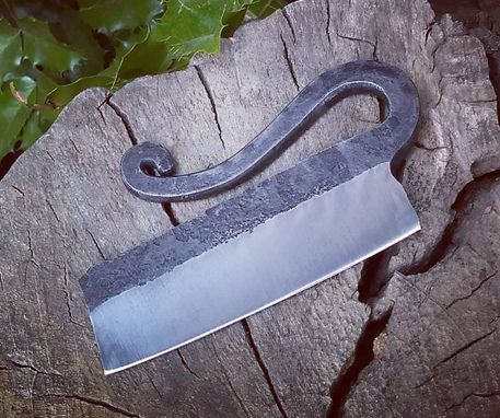 Custom Made Firecreekforge.Com Forged Cigar Knife From Upcycled Repurposed Steel Hollow Ground Razor